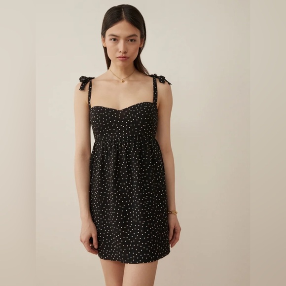 NWT REFORMATION Whitley Dress in “Selene” polka dot - Picture 3 of 10